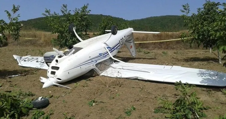 Bursa’da eğitim uçağı zorunlu iniş yaptı