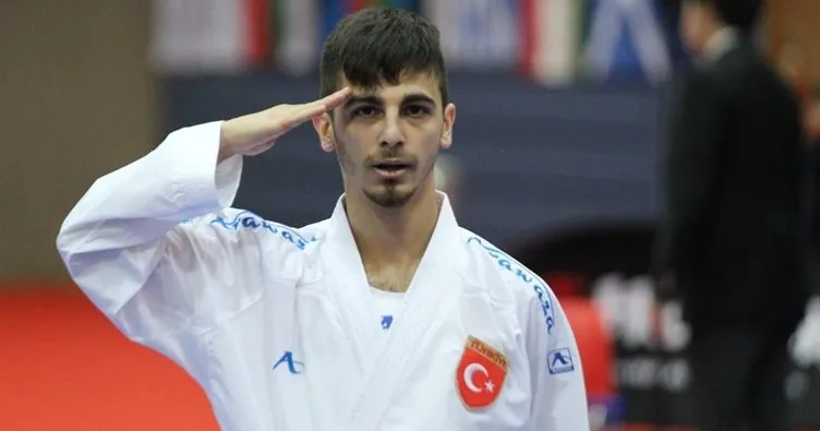 Rus rakibini yenen milli karateci Eray Şamdan, Mehmetçik’e selam yolladı