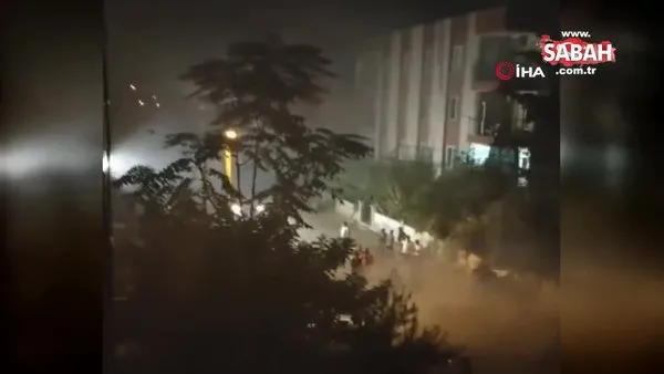 Asker uğurlamasına tepki gösterenlere öfkelenip, ortalığı tozu dumana kattılar | Video
