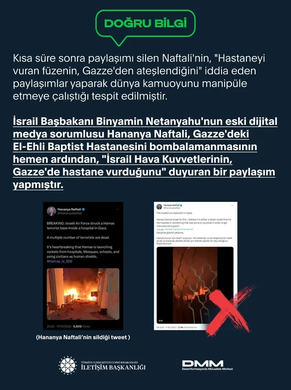 İsrail Gazze'deki hastane katliamını kabul etti! Skandal