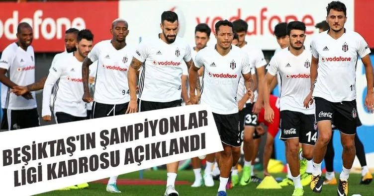 Beşiktaş’ın Şampiyonlar Ligi kadrosu açıklandı