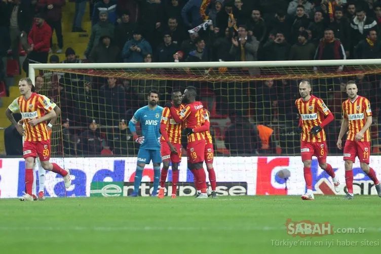 Kayserispor-Fenerbahçe maçının bitiminin ardından flaş gelişme