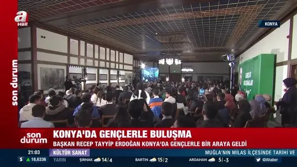 Başkan Erdoğan Konya'da gençlerle bir araya geldi | Video