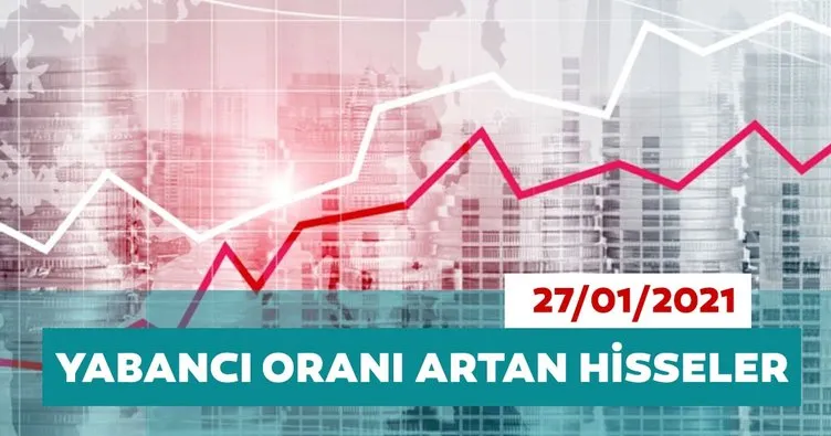 Borsa İstanbul’da yabancı oranı en çok artan hisseler 27/01/2021