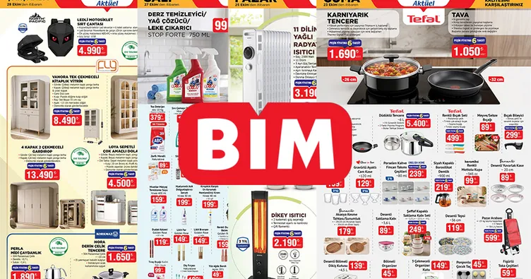 BİM aktüel 23-25-27-28 Ekim 2026 kataloğu: Düdüklü tencere, sahan... Bu hafta BİM’de neler var?
