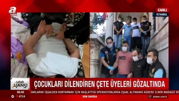 Son dakika haberi... İstanbul'da çocukları dilendiren çeteye operasyon | video