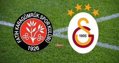 Karagümrük Galatasaray maçı canlı izle! Süper Lig Fatih Karagümrük Galatasaray maçı canlı yayın kanalı izle