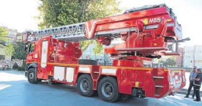 55 metrelik itfaiye aracının 6’ncısı bizde