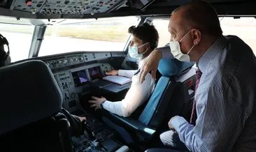 Başkan Erdoğan kokpite girdi, Tokat Havalimanı’nı pilotlara sordu