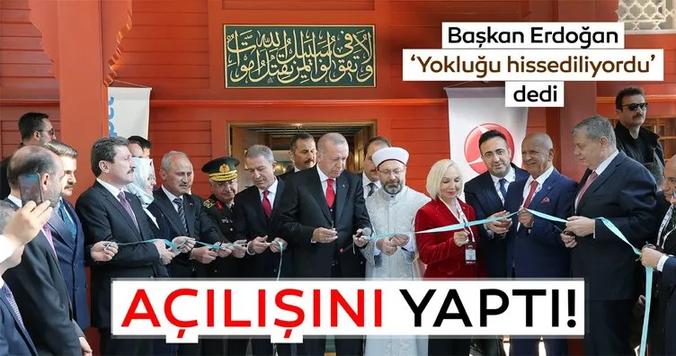 Cumhurbaşkanı Erdoğan, Çanakkale Şehitler Abidesi Camisinin açılışına katıldı