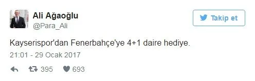 Kayserispor-Fenerbahçe maçı Twitter'ı salladı