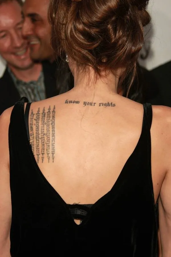 Angelina Jolie'nin dövmeleri