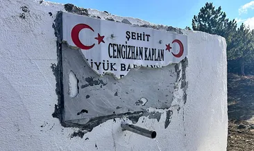Şehidin anısına büyük saygısızlık