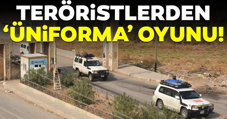 PKK/YPG’li teröristlerden bu kez de ’üniforma’ oyunu