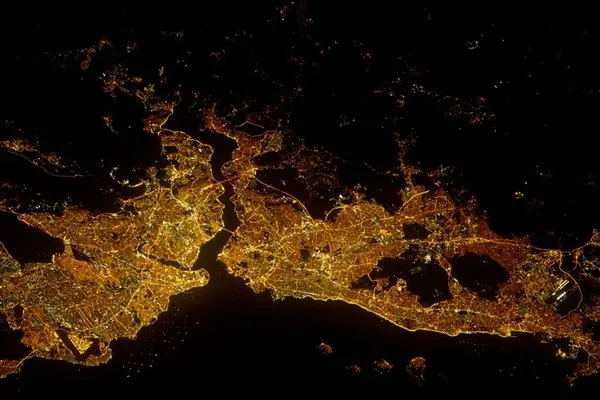 Uzaydan Türkiye`yi çekti