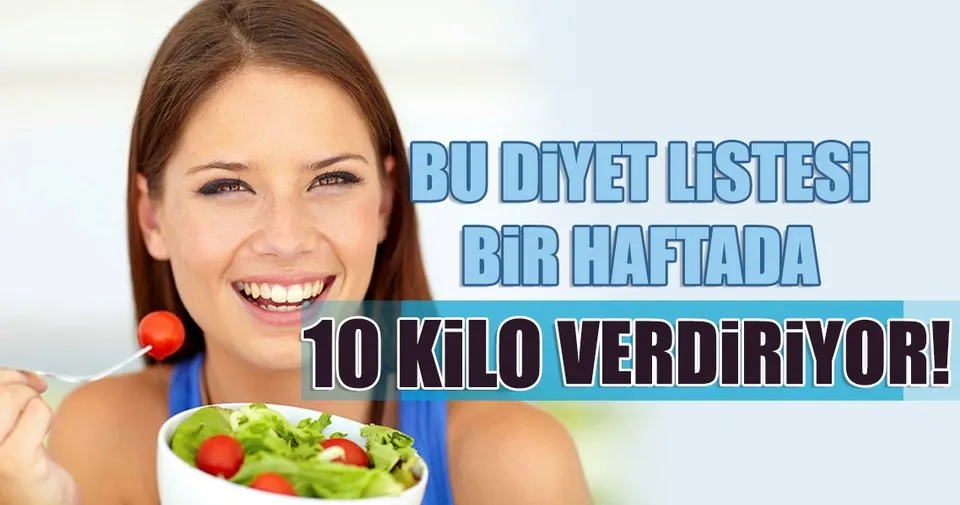 Bir Haftada 10 Kilo Verdiren Diyet Listesi Kadin Haberleri
