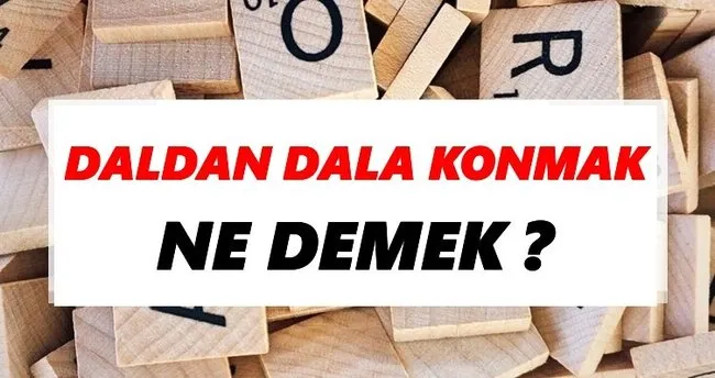 Daldan dala konmak Ne Demek? TDK’ya Göre Daldan dala konmak Sözlük Anlamı Nedir?