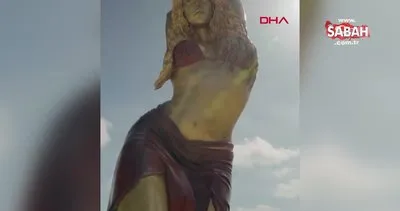 Kolombiya’da Shakira’nın dev heykeli dikildi | Video