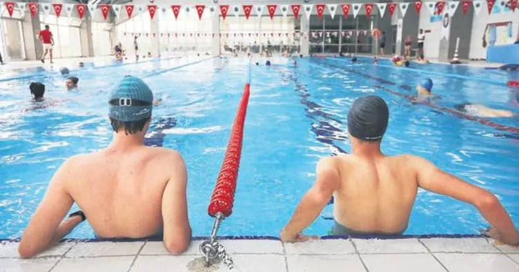 Sıcak havalarda havuzlar doldu