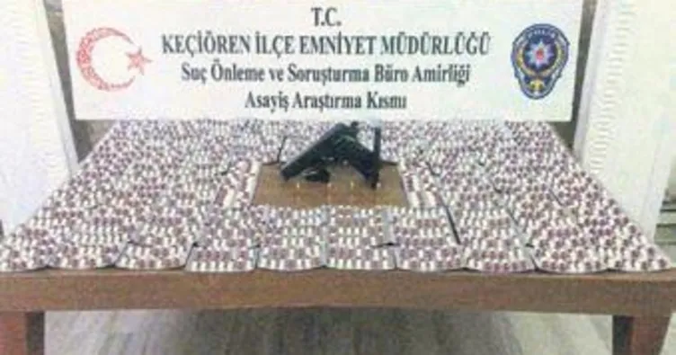 Bin 800 uyuşturucu hap ele geçirildi