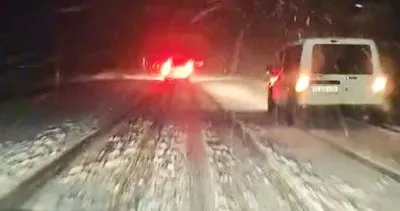 Kars’a kar erken geldi: Sürücüler zor anlar yaşadı #kars