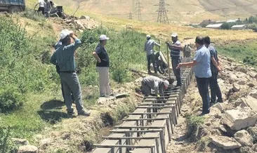 Sulama kanalı ve gölet çalışmaları