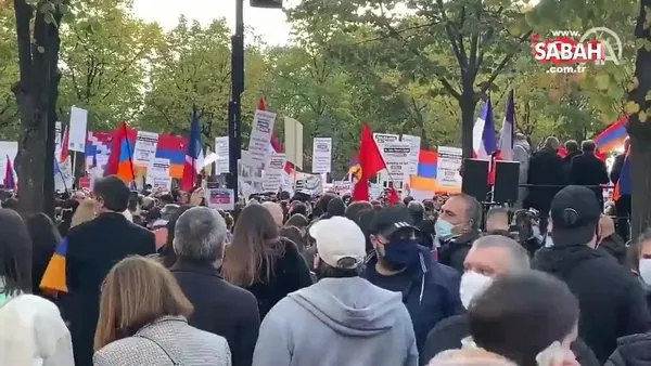 Paris'te terör örgütü PKK'nın katılımıyla Ermenistan'a destek gösterisi | Video