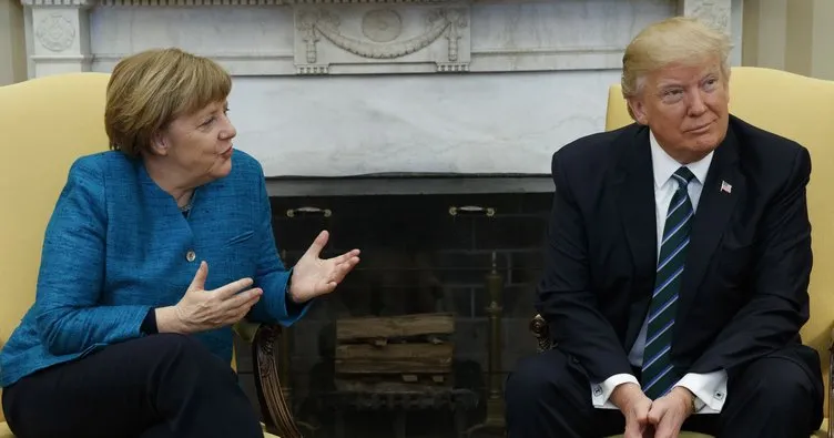 Trump, Merkel’in elini neden sıkmadığını açıkladı