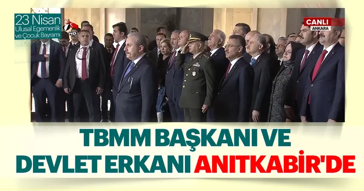 Devlet Erkanı Anıtkabir’de