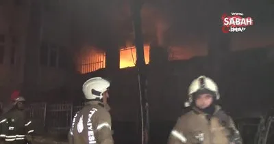 Avcılar’da tekstil imalathanesinde korkutan yangın: 4 katlı bina alev alev yandı | Video