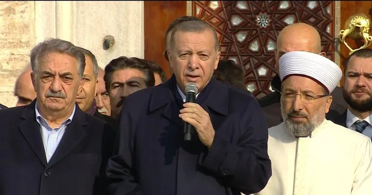 Restorasyonu tamamlanan Yeni Cami’nin açılışını Başkan Erdoğan yaptı