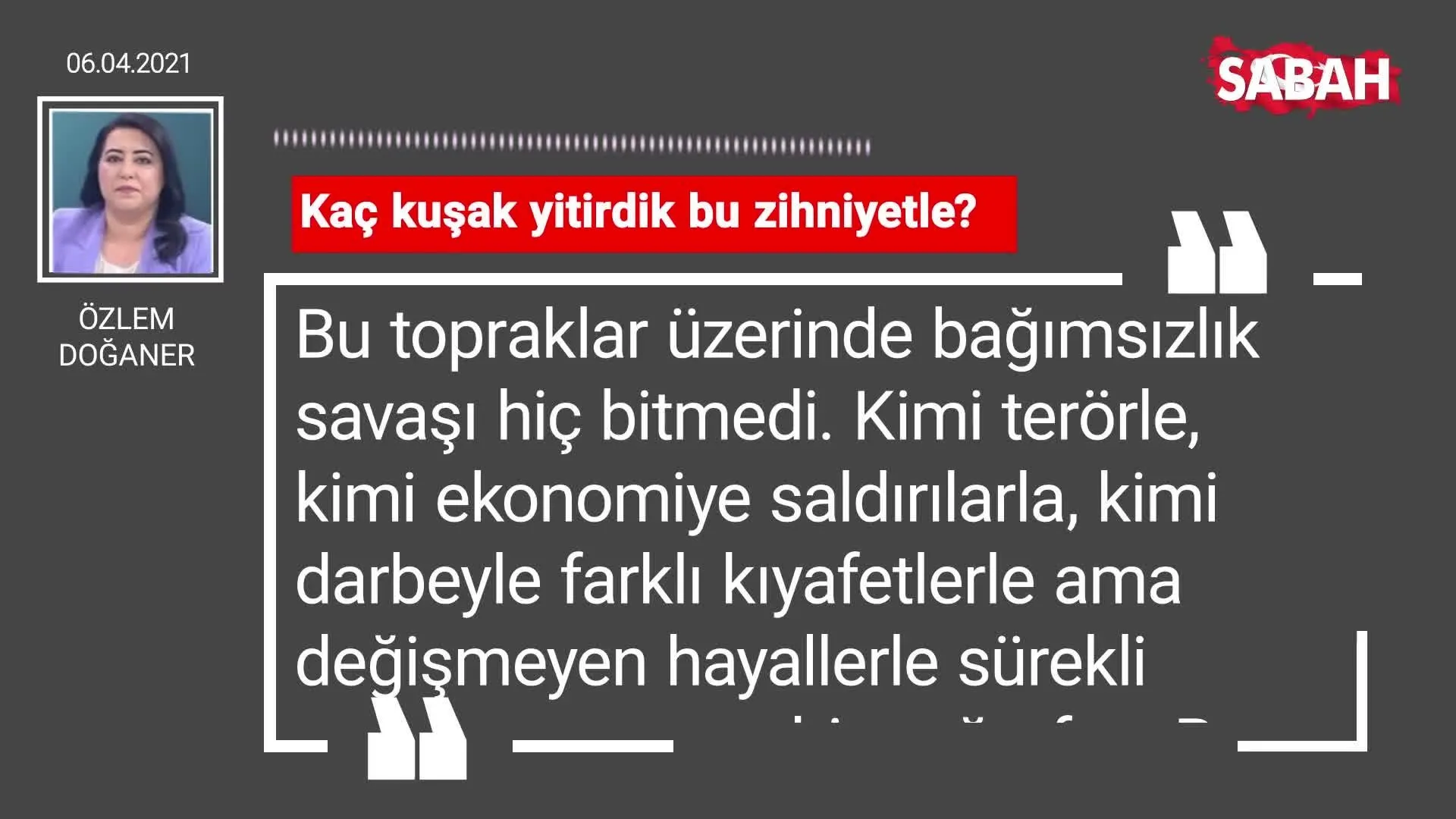 kac kusak yitirdik bu zihniyetle