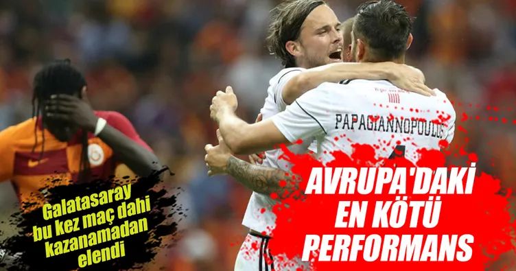 Galatasaray’dan Avrupa kupalarına erken veda