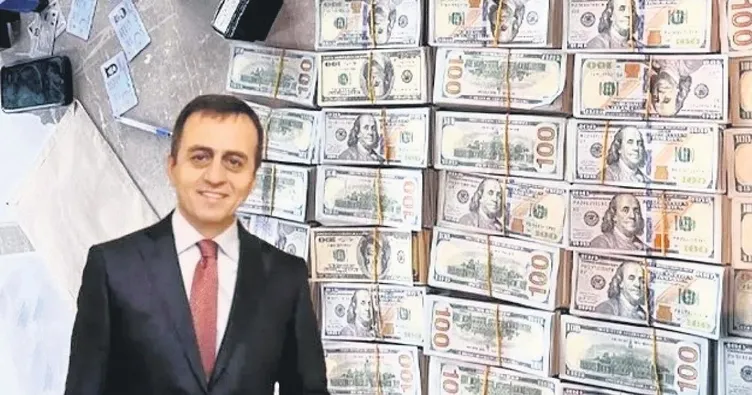 Villacının ofisinde balya balya para