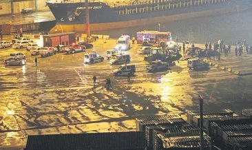 Bandırma Limanı’nda otomobil denize düştü