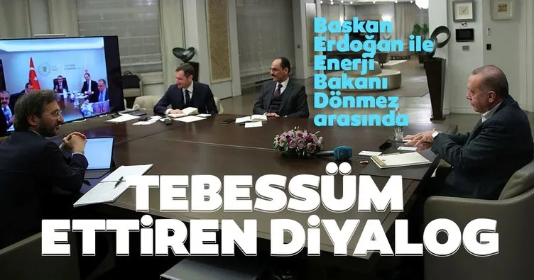 Başkan Erdoğan ile Bakan Dönmez arasında tebessüm ettiren diyalog: Yanlış yapıyorsun