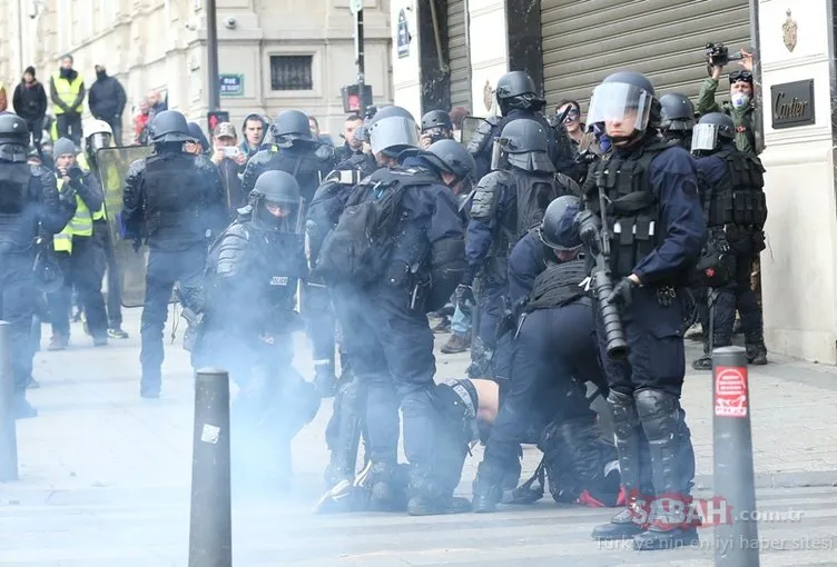 Fransa sokakları savaş alanı gibi