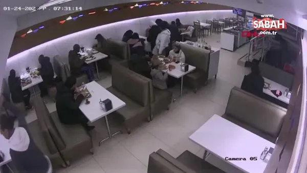 Şişli'deki lokantada yabancı uyruklu kadının çantasını çalan hırsızlar kamerada | Video