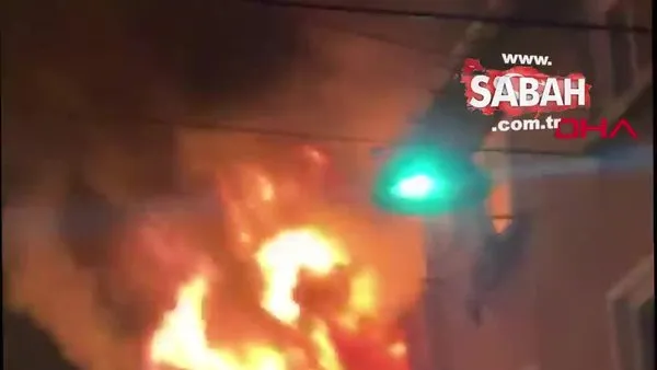 İstanbul Beyoğlu'nda yabancı uyrukluların kaldığı binada korkutan yangın