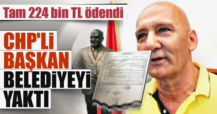 Başkan belediyeyi ‘yaktı’