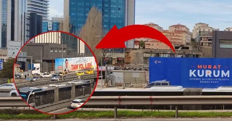 İBB pankart zorbalığına devam ediyor! Önce Kadıköy şimdi Merter... Bu vandallık 31 Mart’ta bitecek