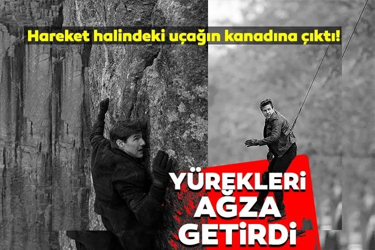 Tom Cruise gökyüzünde süzülen uçağın kanadına çıktı! Hayranlarının yüreklerini ağzına getiren görüntü