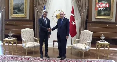 Başkan Erdoğan’ın Yunanistan Başbakanı Miçotakis ile görüşmesi başladı | Video