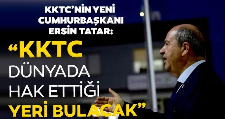 Son dakika: KKTC'nin yeni Cumhurbaşkanı Ersin Tatar'dan canlı yayında önemli açıklamalar