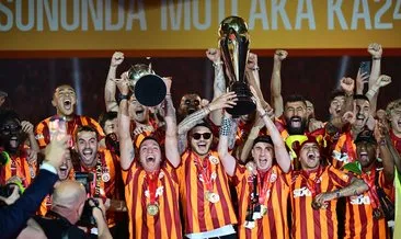 Son dakika haberi: Şampiyon Galatasaray kupasını aldı!