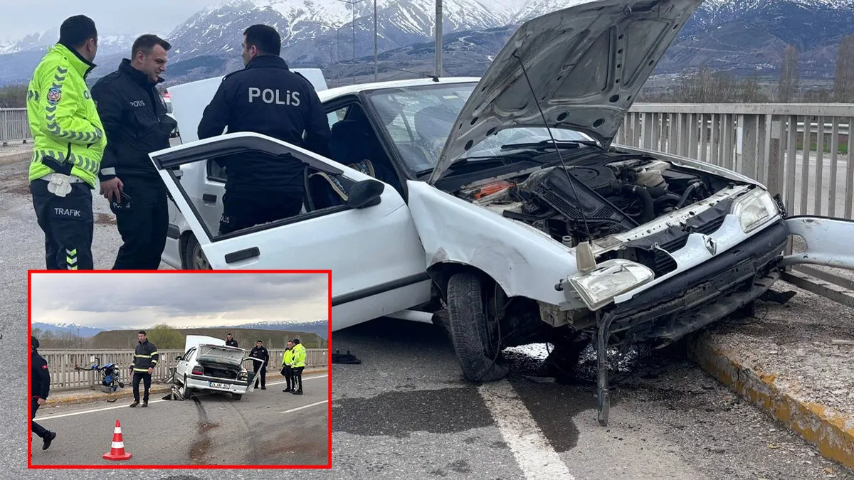 Erzincan’da feci kaza! Kontrolden çıkan araç korkuluklara ok gibi saplandı: Yaralılar var! Erzincan’da feci kaza! Kontrolden çıkan araç korkuluklara ok gibi saplandı: Yaralılar var!