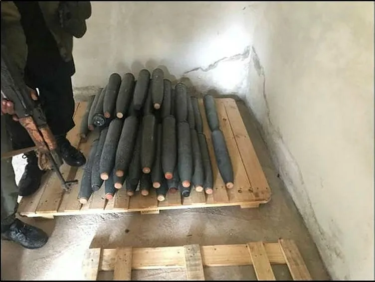 Afrin’de YPG’nin silah deposu ele geçirildi!