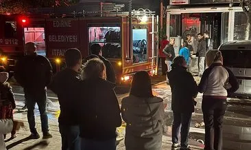 Edirne’de pastanede yangın paniği! Mahalleli sokağa döküldü #edirne