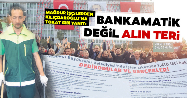 Bankamatik değil alın teri