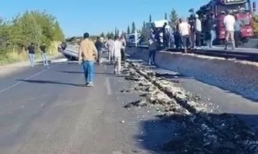 Adıyaman'da talihsiz kaza: Çarpmanın etkisiyle takla attı #adiyaman